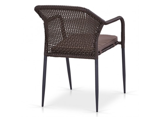 Плетеное кресло из искусственного ротанга Y35B-W2390brown