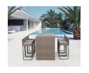 Барный комплект плетеной мебели T390GD/Y390G-W78_6Pcs Grey