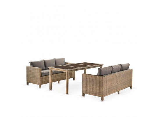 Комплект плетеной мебели T365/S65B-W65 Light Brown