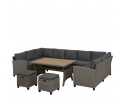 Комплект плетеной мебели AFM-370A Dark Grey