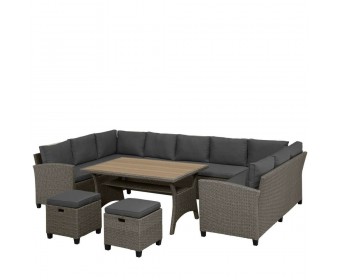 Комплект плетеной мебели AFM-370A Dark Grey