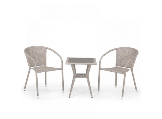 Комплект плетеной мебели T25C/Y137C-W85 Latte (2+1)
