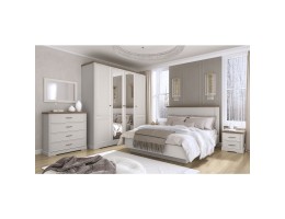Спальный гарнитур TOSCANA NEW (кр.160, шк. 4дв, 2 тумбы, комод)