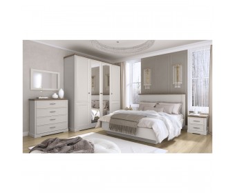 Спальный гарнитур TOSCANA NEW (кр.160, шк. 4дв, 2 тумбы, комод)