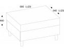 МЯГКАЯ МЕБЕЛЬ, Пуф LOFT. Цвет SIMPLE 54