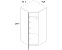 DOORSET, Шкаф угловой 1DG. Цвет ДУБ НАВАРРА