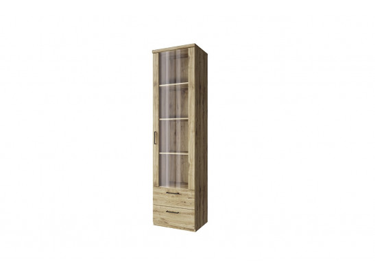 DOORSET, Шкаф с витриной 1V2S. Цвет ДУБ НАВАРРА