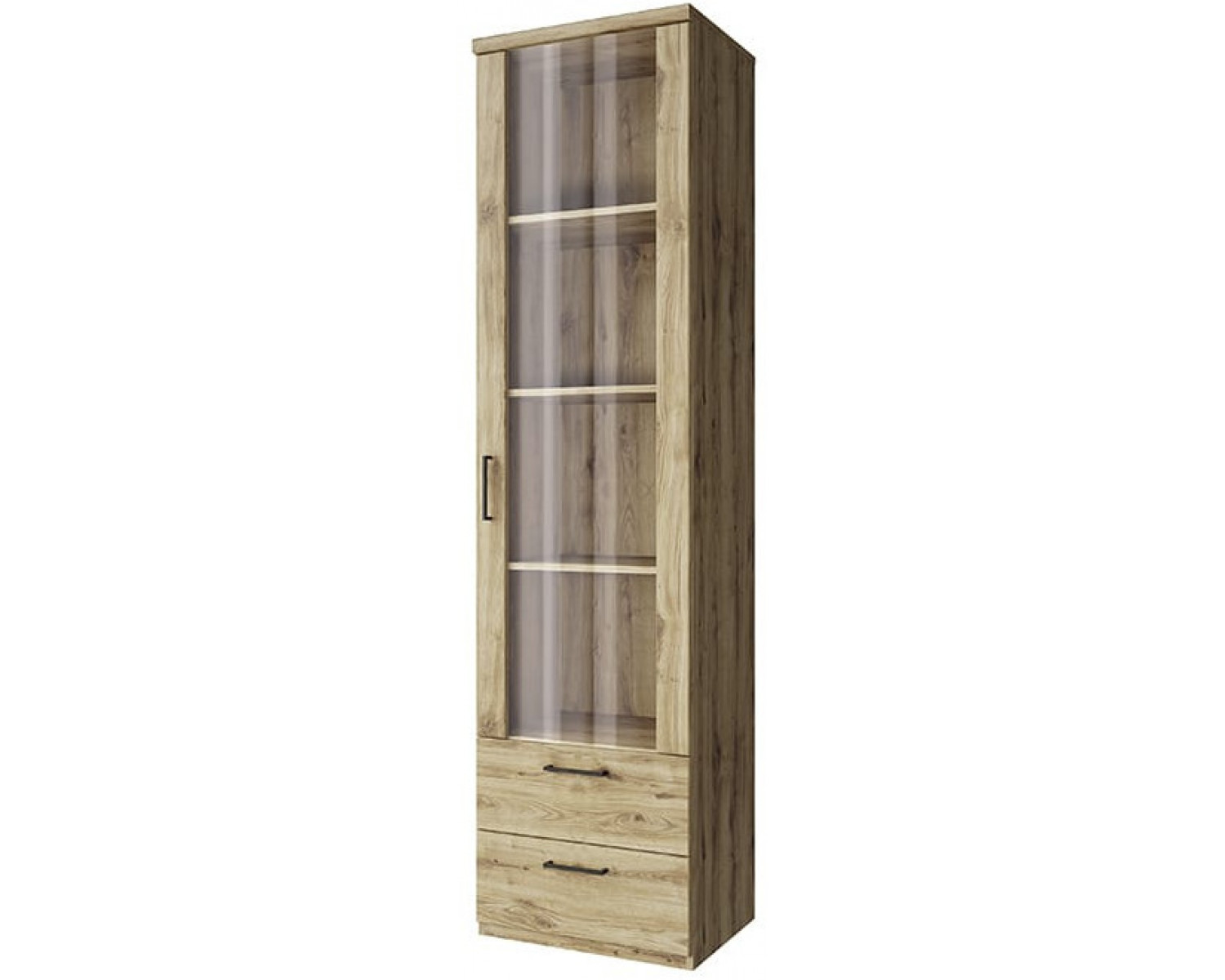 DOORSET, Шкаф с витриной 1V2S. Цвет ДУБ НАВАРРА