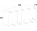 DOORSET, Полка навесная 2N. Цвет ДУБ НАВАРРА
