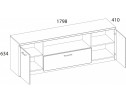 DOORSET, Тумба RTV 2D1SN B. Цвет ДУБ НАВАРРА