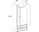 Шкаф 2DG2S, MAGELLAN, цвет Сосна винтаж