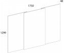 MODERN, Панель стеновая 175. Цвет ДУБ НАВАРРА