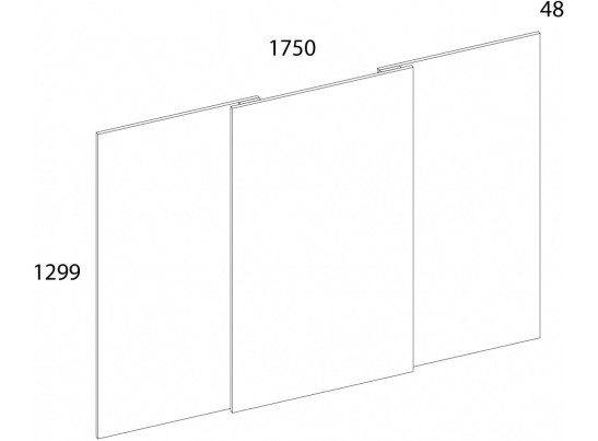 MODERN, Панель стеновая 175. Цвет ДУБ НАВАРРА