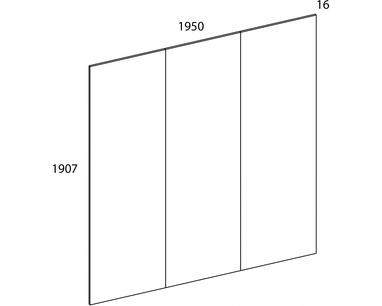 MODERN, Панель стеновая 195 Н. Цвет ДУБ НАВАРРА