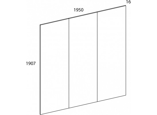 MODERN, Панель стеновая 195 Н. Цвет ДУБ НАВАРРА