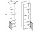 MODERN, Шкаф открытый 1D/52. Цвет ПЕРСИДСКИЙ ЖЕМЧУГ