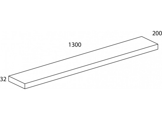 MODERN, Полка консольная 130. Цвет ПЕРСИДСКИЙ ЖЕМЧУГ