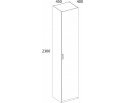 MODERN, Шкаф 1D/45 Z. Цвет ПЕРСИДСКИЙ ЖЕМЧУГ