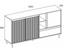 MONA Тумба 3D1S2N. Цвет ГЛИНЯНЫЙ СЕРЫЙ