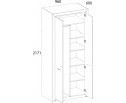 Комплект полок 2DG, OLIVIA, цвет вудлайн крем