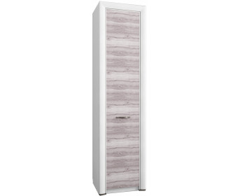 Шкаф 1DG, OLIVIA, цвет вудлайн крем/дуб анкона