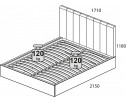 Кровать SABRINA 160 с подъемником. Цвет LIBRA 03