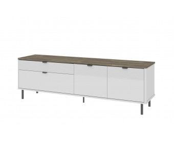 SIMPLE, Тумба RTV 2D2S. Цвет БЕЛЫЙ / МОНТЕ / ДЖЕЛАТО