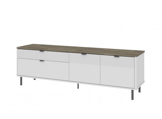 SIMPLE, Тумба RTV 2D2S. Цвет БЕЛЫЙ / МОНТЕ / ДЖЕЛАТО