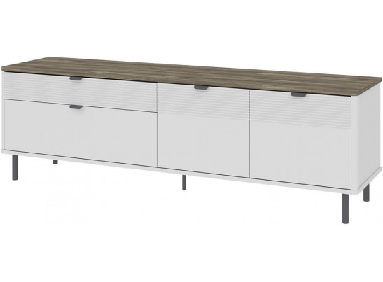 SIMPLE, Тумба RTV 2D2S. Цвет БЕЛЫЙ / МОНТЕ / ДЖЕЛАТО