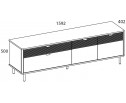 SIMPLE, Тумба RTV 2D2S. Цвет БЕЛЫЙ / МОНТЕ / ДЖЕЛАТО