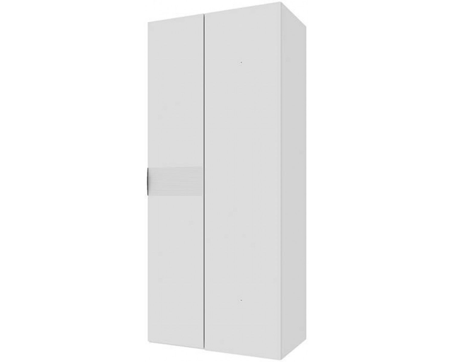 SIMPLE, Шкаф угловой 1DG. Цвет БЕЛЫЙ / МОНТЕ / ДЖЕЛАТО