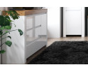 Тумба 1D3S, TAURUS, цвет белый\дуб вотан