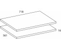 TETRA Комплект полок 75/56. Цвет ПЕРСИДСКИЙ ЖЕМЧУГ