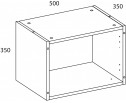 TETRA Корпус антресоли 50/35. Цвет ПЕРСИДСКИЙ ЖЕМЧУГ