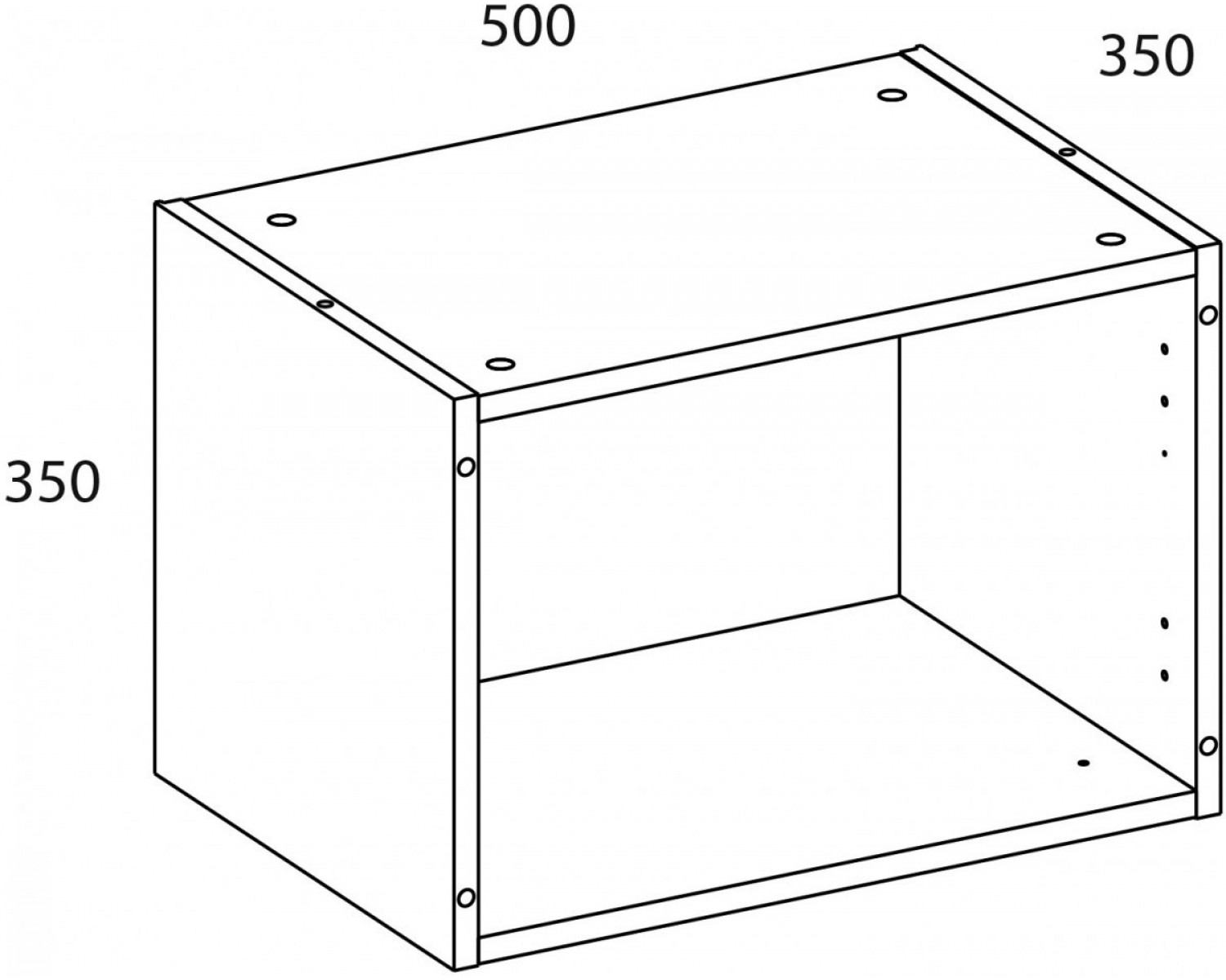 TETRA Корпус антресоли 50/35. Цвет ПЕРСИДСКИЙ ЖЕМЧУГ