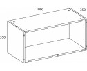 TETRA Корпус антресоли 100/35. Цвет ПЕРСИДСКИЙ ЖЕМЧУГ