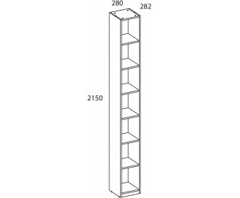 TETRA Стеллаж 215. Цвет ПЕРСИДСКИЙ ЖЕМЧУГ
