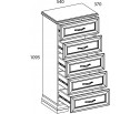 Комод 5S/50 Тиффани