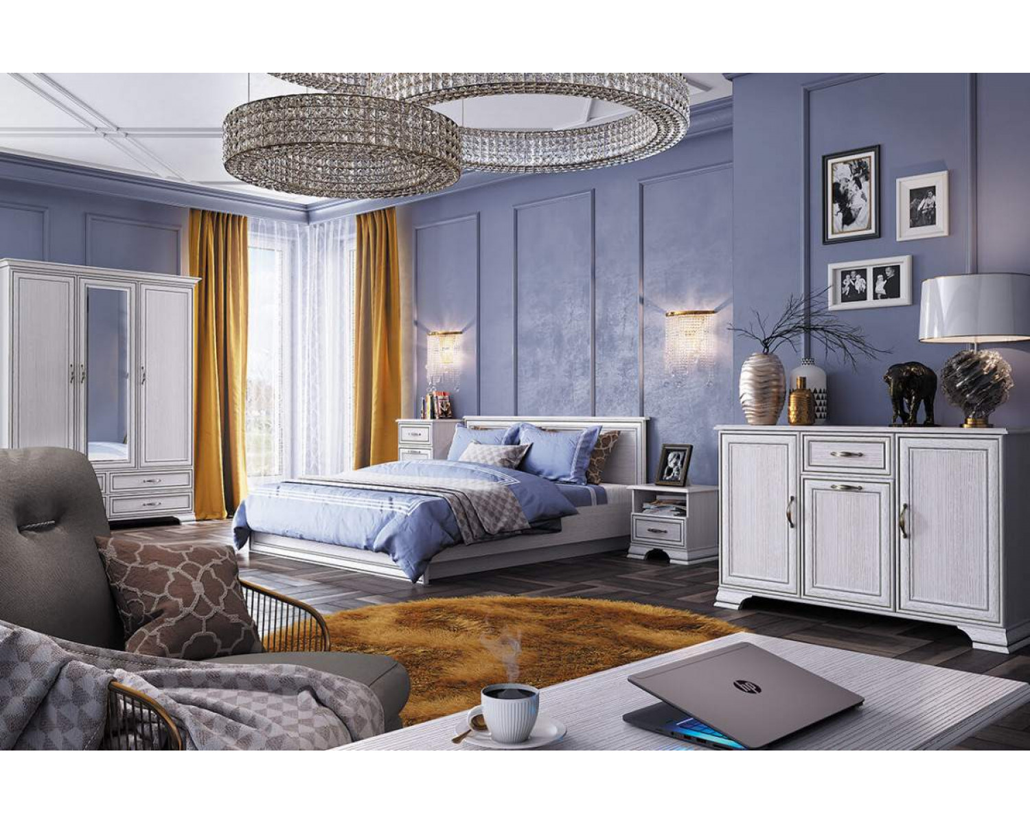 Кровать 140 с подъемником, TIFFANY, цвет вудлайн кремовый
