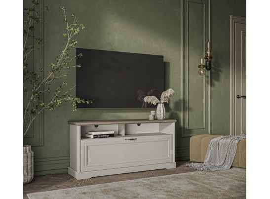 TOSCANA NEW, Тумба RTV 1D2N. Цвет ПЕРСИДСКИЙ ЖЕМЧУГ/КАНЬОН