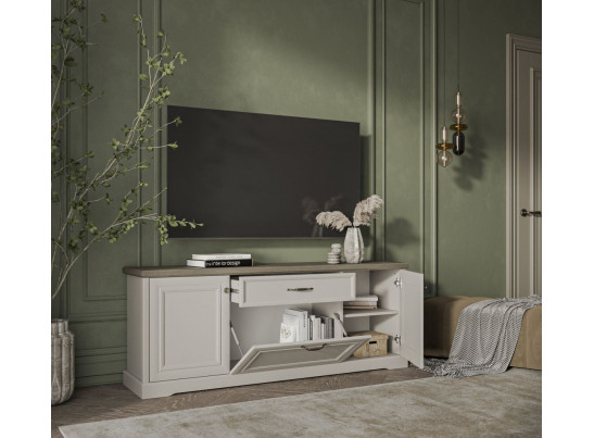 TOSCANA NEW, Тумба RTV 3D1S. Цвет ПЕРСИДСКИЙ ЖЕМЧУГ/КАНЬОН