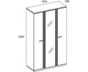 VINATI, Шкаф 3DG Z. Цвет ПЕРСИДСКИЙ ЖЕМЧУГ/ АМАРОК