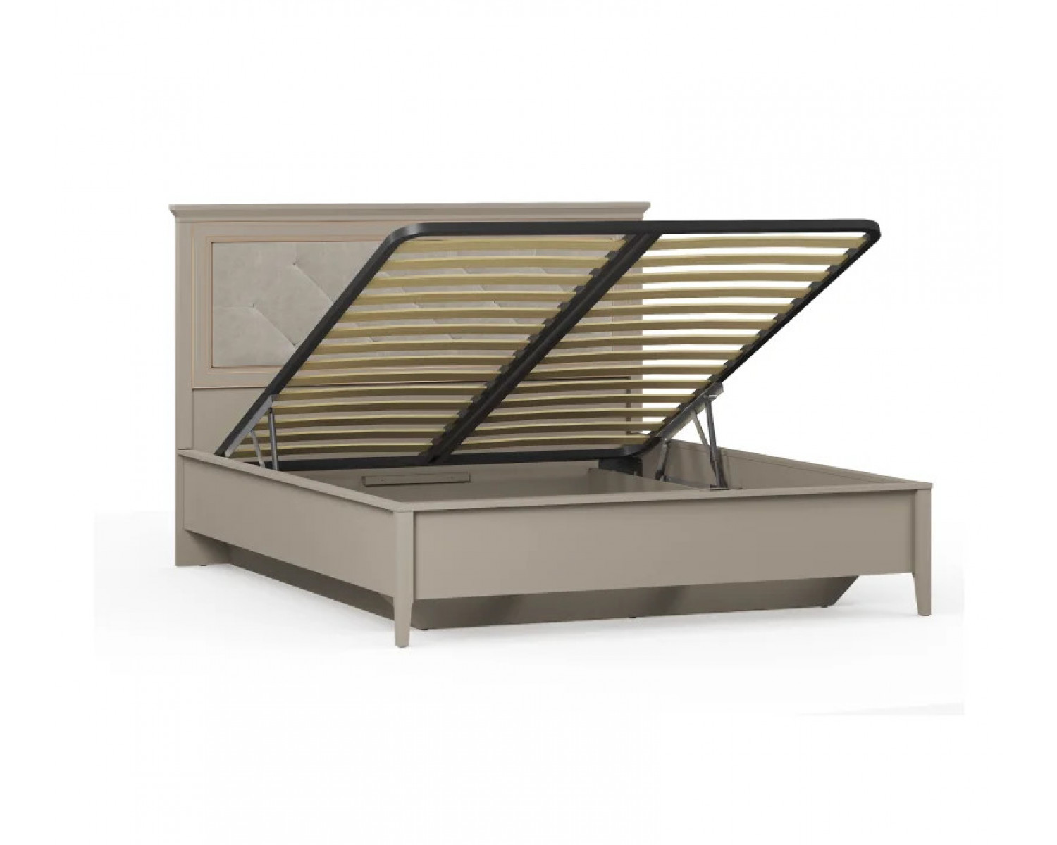 Кровать с подъемным механизмом и мягким элементом Классик LOZ160x200