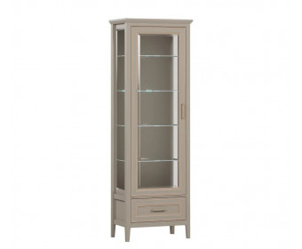 Витрина с подсветкой Классик глиняный серый REG1W1SZK
