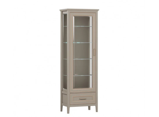 Витрина с подсветкой Классик глиняный серый REG1W1SZK