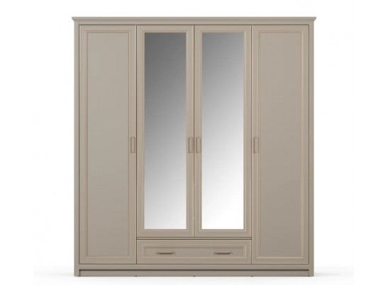 Шкаф с зеркалом Классик глиняный серый SZF2D2L1S