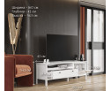 Тумба под телевизор Эва белый RTV1D1S