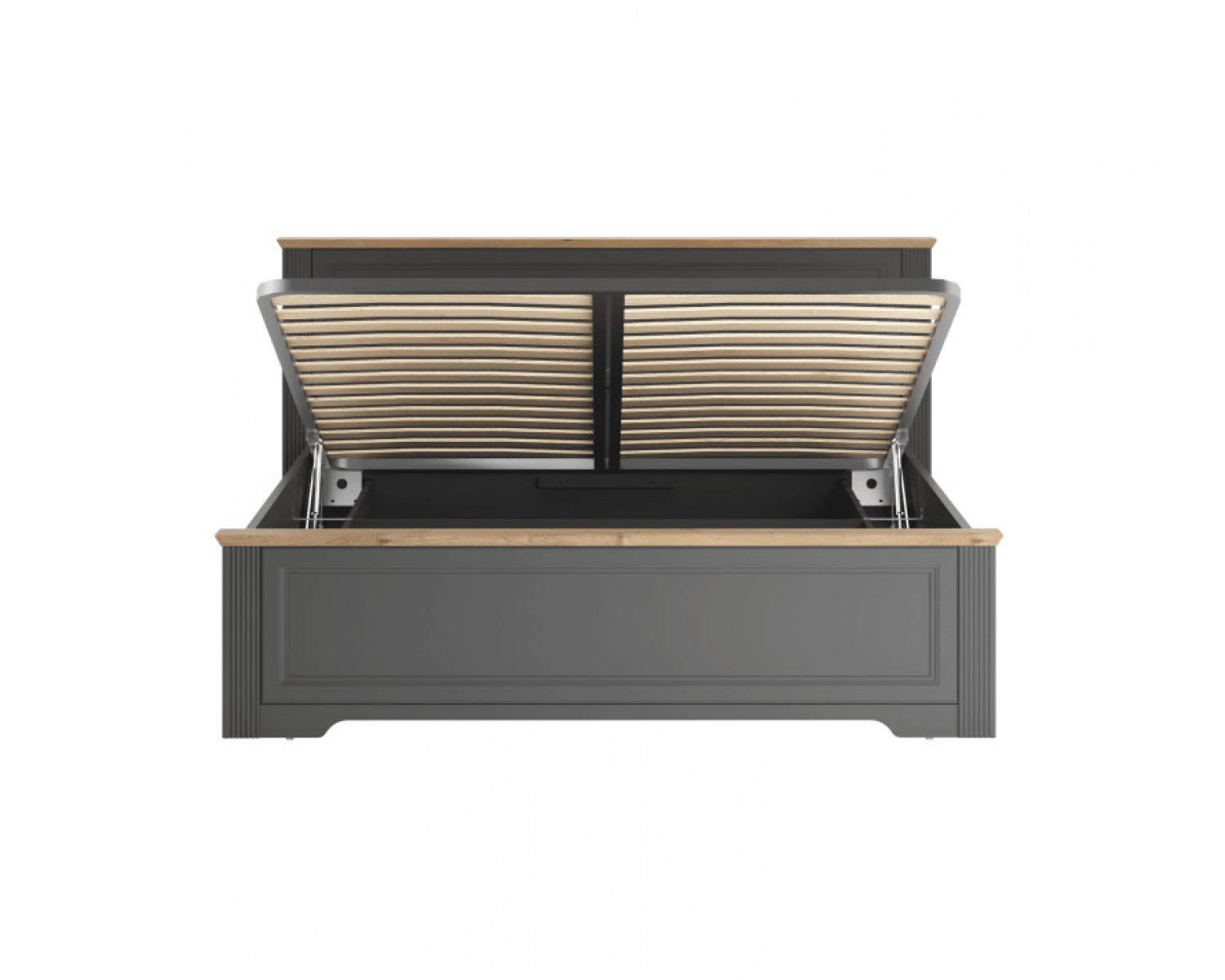 Кровать с подъемным механизмом Жасмин графит/дуб артизан LOZ160x200
