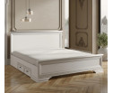 Кровать с выкатными ящиками Кентаки белый LOZ180x200