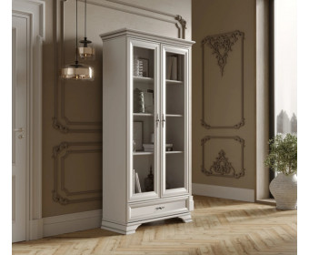 Витрина Кентаки белый REG2W1S